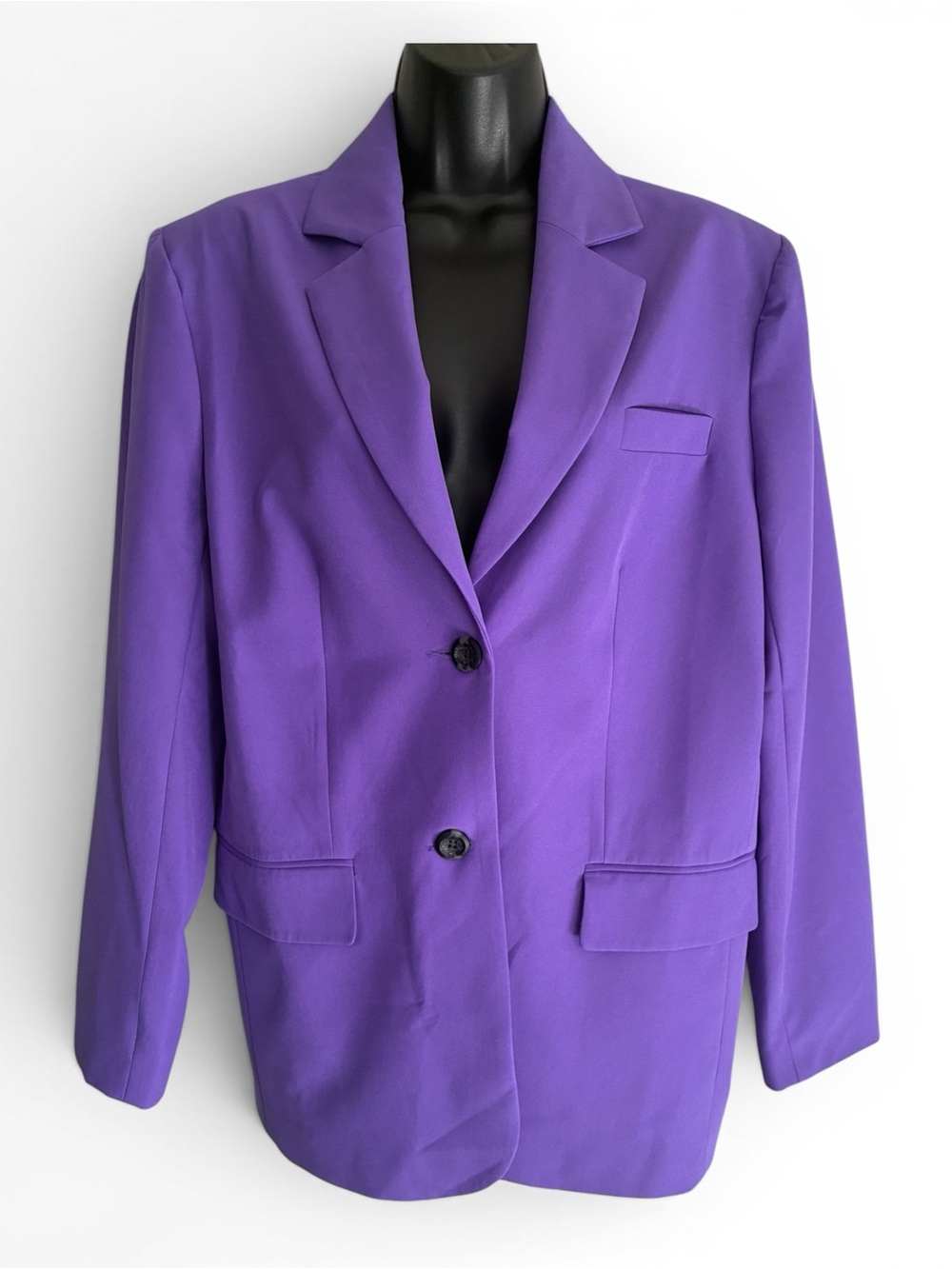 Asos Purple Oversized Structured Colorpop Business Workwear Blazer Jacket Sz 4